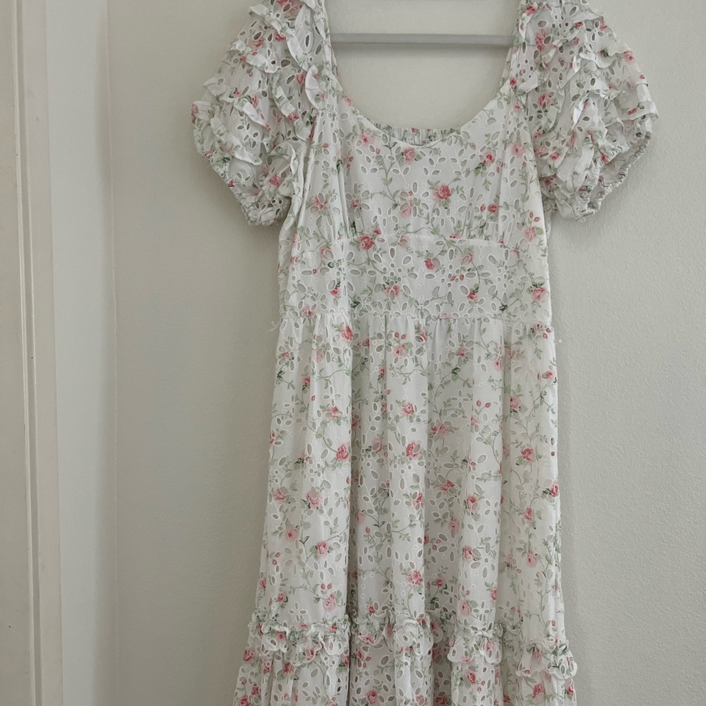 Love shack fancy target maxi floral dress 12